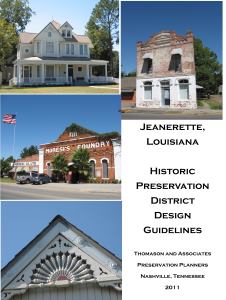Jeanerette Design Guidelines